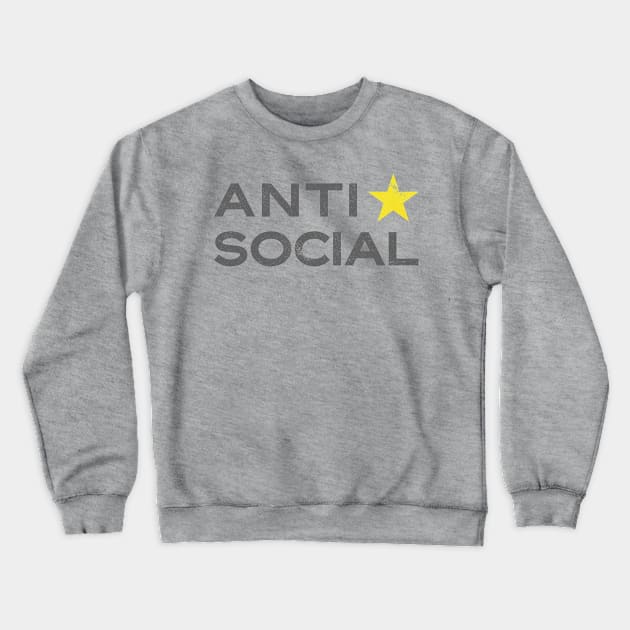 ANTI SOCIAL Crewneck Sweatshirt by hamiltonarts